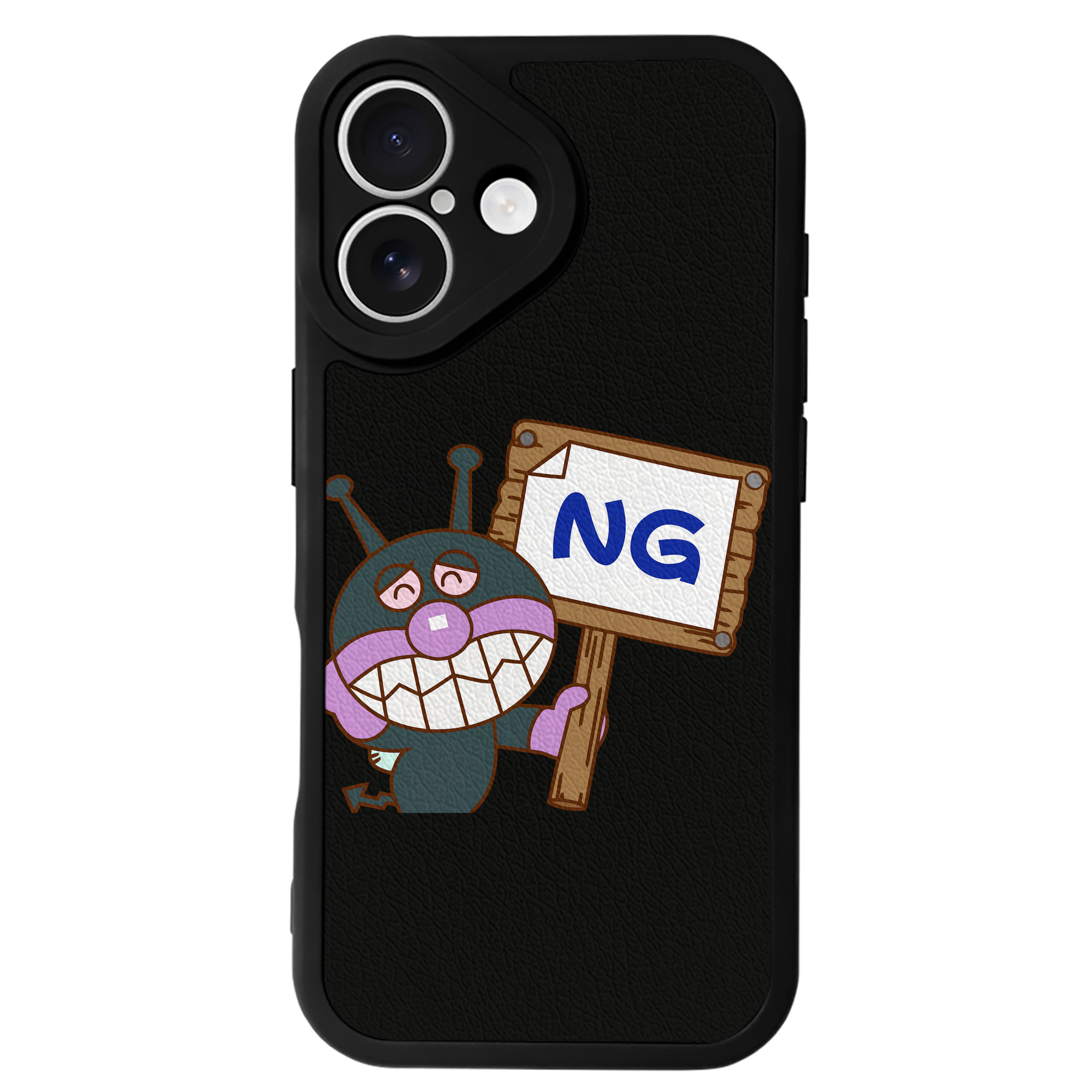 （画像用） アンパンマン Anpanman 【iPhone 16シリーズ対応】シリコンスマホケース（レザー調） 材質：シリコン